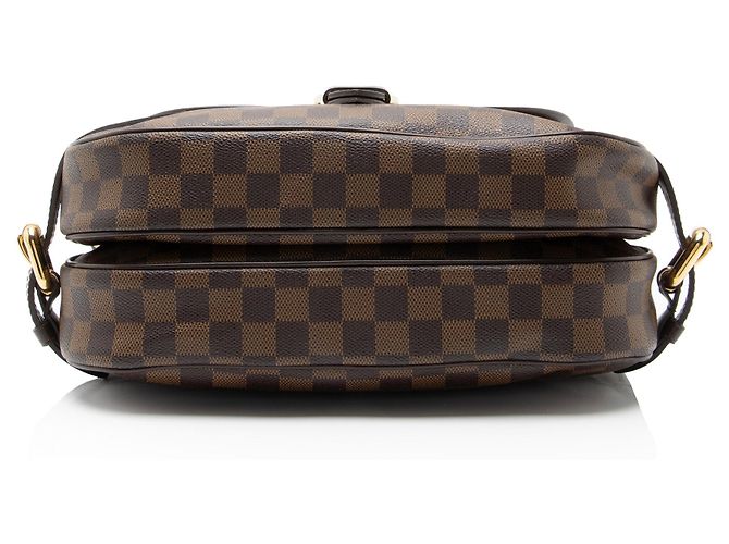 Borsa a tracolla Louis Vuitton Damier Ebene Highbury Marrone - vista 4