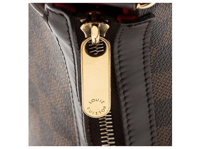 Borsa a tracolla Louis Vuitton Damier Ebene Highbury Marrone - vista 9