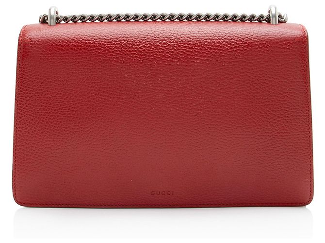 Borsa a tracolla Dionysus Medium in pelle e cristalli Gucci Rosso - vista 3