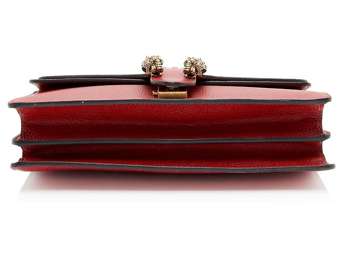 Borsa a tracolla Dionysus Medium in pelle e cristalli Gucci Rosso - vista 4