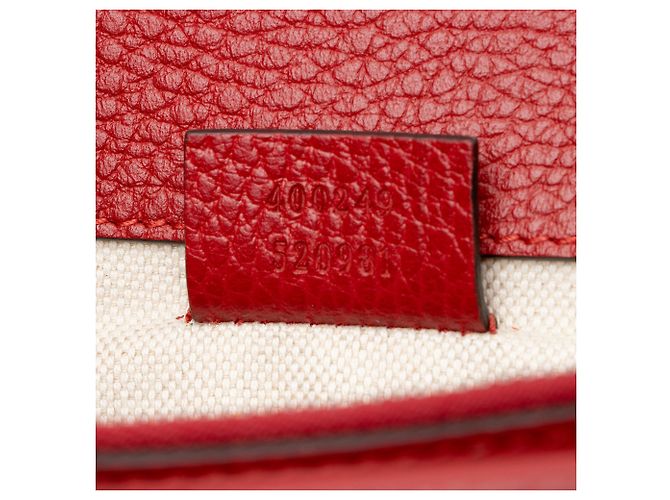 Borsa a tracolla Dionysus Medium in pelle e cristalli Gucci Rosso - vista 6