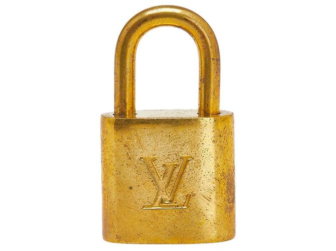 Louis Vuitton Vorhängeschloss und Schlüssel Set Accessoire Golden Metallisch - Ansicht 2