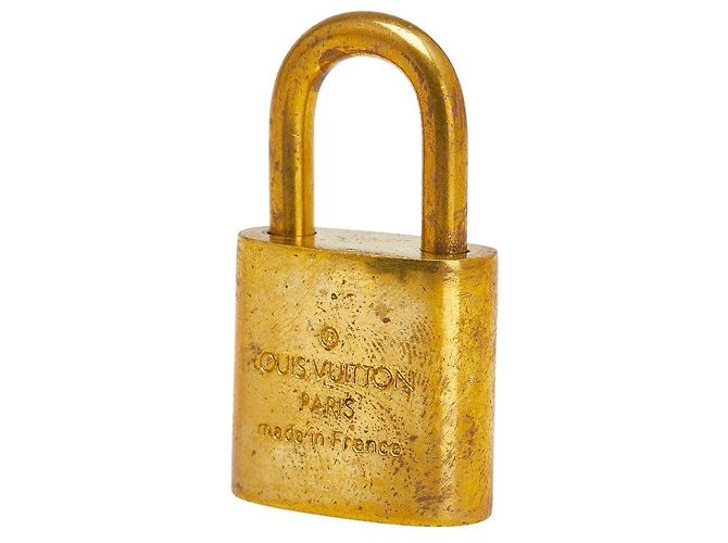 Louis Vuitton Vorhängeschloss und Schlüssel Set Accessoire Golden Metallisch - Ansicht 3