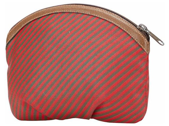 Pochette Gucci Old Gucci in PVC e pelle Marrone - vista 2