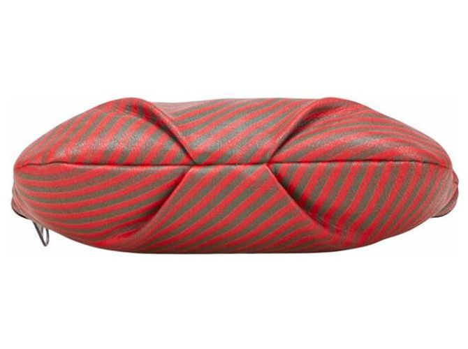 Pochette Gucci Old Gucci in PVC e pelle Marrone - vista 3