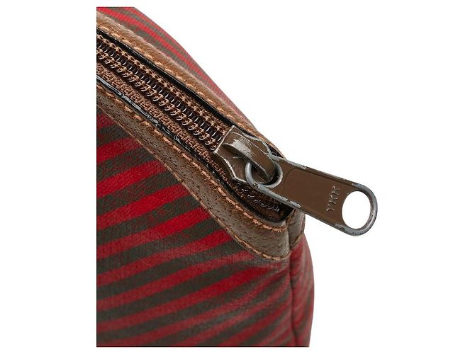 Pochette Gucci Old Gucci in PVC e pelle Marrone - vista 7