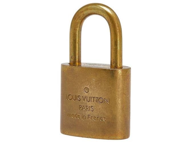 Accesorio Juego de Llave y Candado Louis Vuitton Dorado Metálico - vista 3