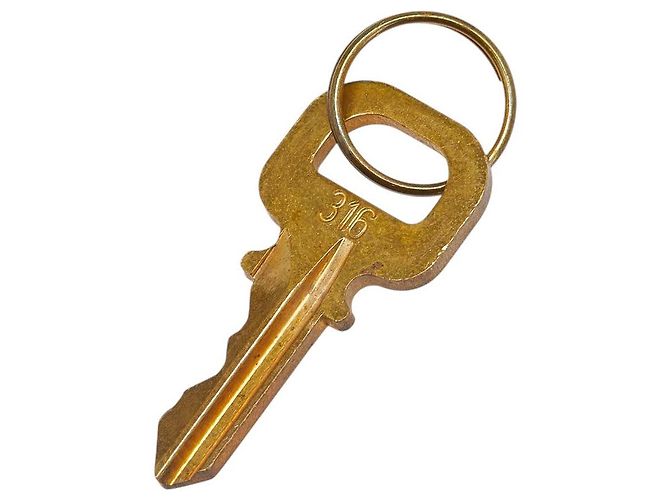 Accesorio Juego de Llave y Candado Louis Vuitton Dorado Metálico - vista 5