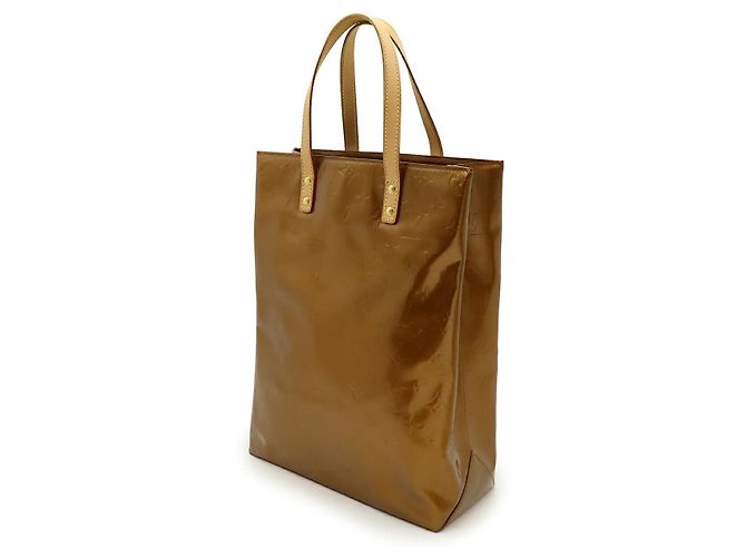 Saco Tote Louis Vuitton Vernis Reed MM Metálico Bronze - vista 2
