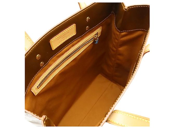 Saco Tote Louis Vuitton Vernis Reed MM Metálico Bronze - vista 4