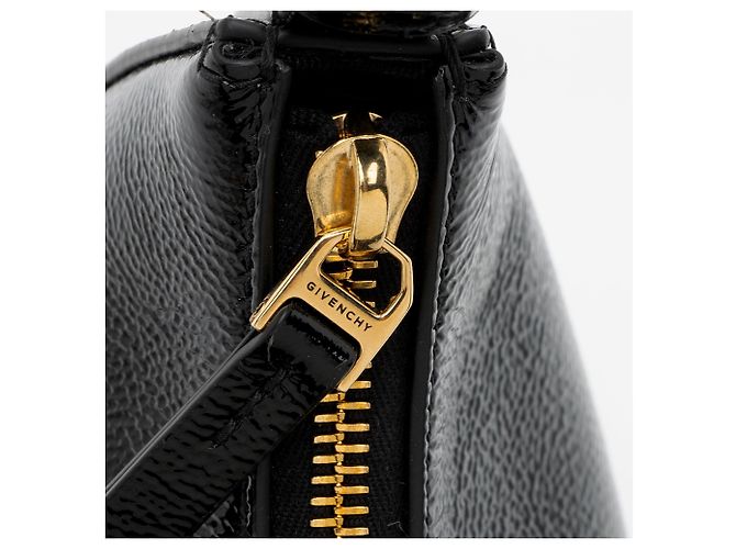 Bolsa de Ombro Small Lucky Lock em Couro Patente Grão Givenchy Preto - vista 10