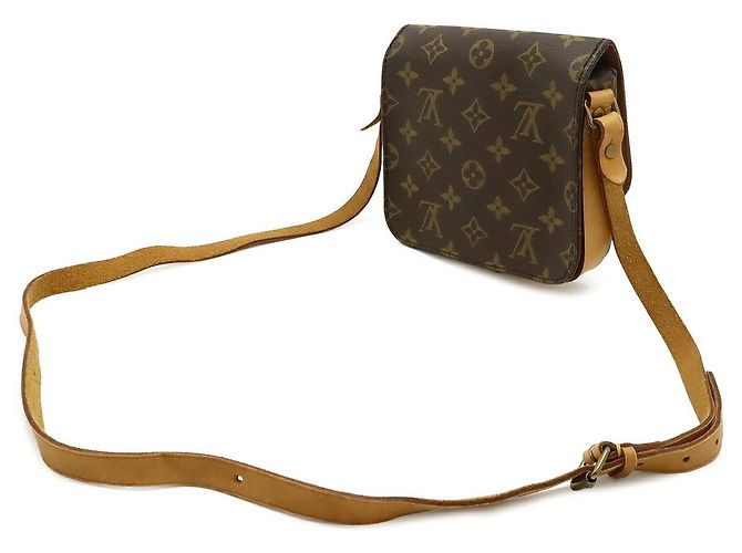 Borsa Louis Vuitton Mini Cartouchiere Marrone - vista 2