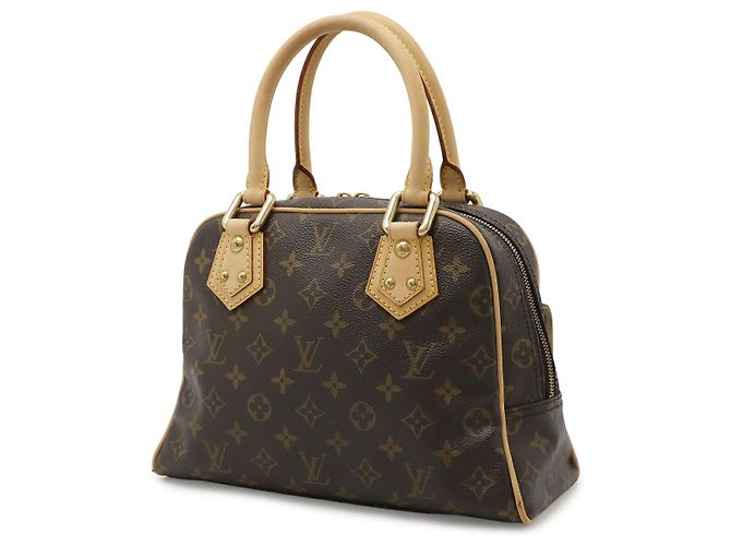 Borsa Louis Vuitton Manhattan PM Marrone - vista 2