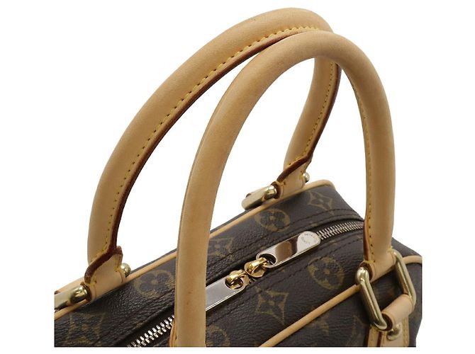Borsa Louis Vuitton Manhattan PM Marrone - vista 5