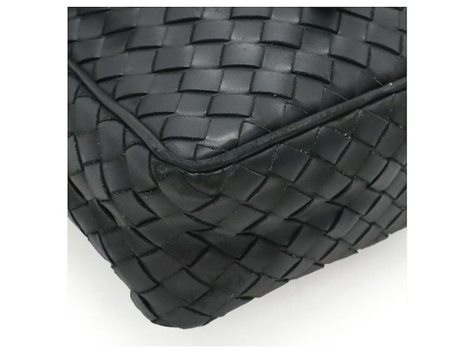 Borsa a tracolla Bottega Veneta Intrecciato Nero - vista 3