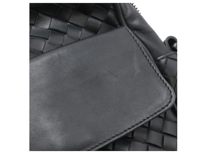 Borsa a tracolla Bottega Veneta Intrecciato Nero - vista 5
