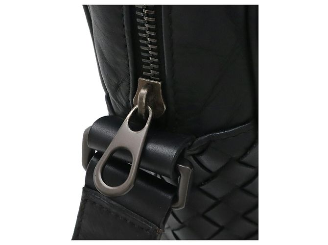 Borsa a tracolla Bottega Veneta Intrecciato Nero - vista 6