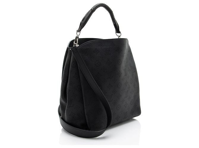 Louis Vuitton Babylone PM Satchel aus Mahina-Leder Schwarz - Ansicht 2