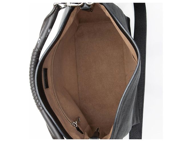 Louis Vuitton Babylone PM Satchel aus Mahina-Leder Schwarz - Ansicht 7