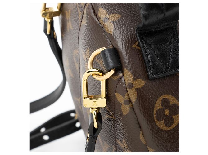 Zaino Louis Vuitton Monogram Canvas Palm Springs Mini Nero - vista 10