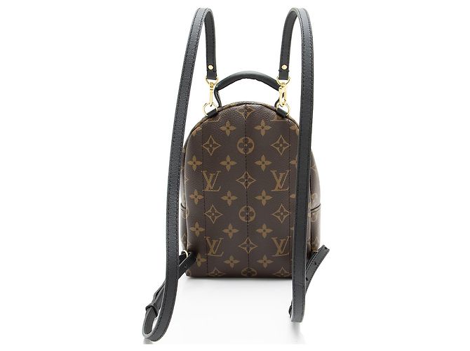 Zaino Louis Vuitton Monogram Canvas Palm Springs Mini Nero - vista 3