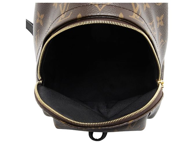 Zaino Louis Vuitton Monogram Canvas Palm Springs Mini Nero - vista 6