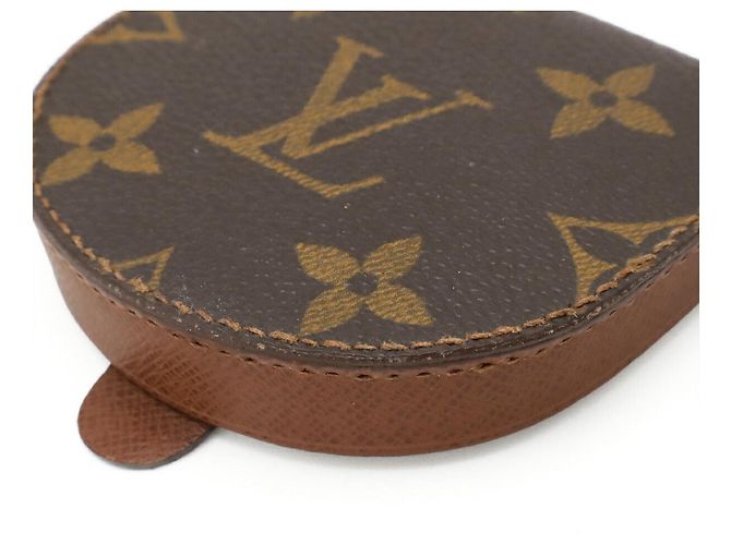 Louis Vuitton Porte Monnaie Cuvette Coin Case Castaño - vista 3