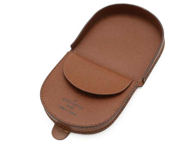 Louis Vuitton Porte Monnaie Cuvette Coin Case Castaño - vista 4