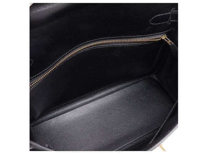 Borsa Hermès Kelly Nera in pelle di vitello Pony Nero - vista 6