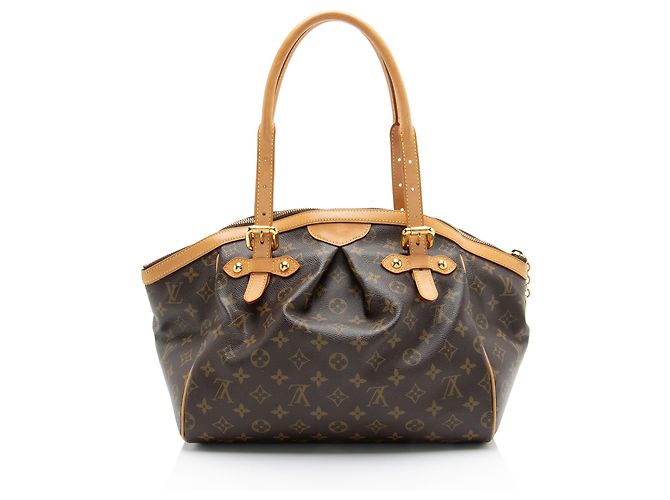 Borsa Satchel Louis Vuitton Monogram Canvas Tivoli GM Marrone - vista 3