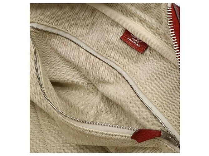 Hermès Borsa da viaggio Hermes Victoria Rosso - vista 9