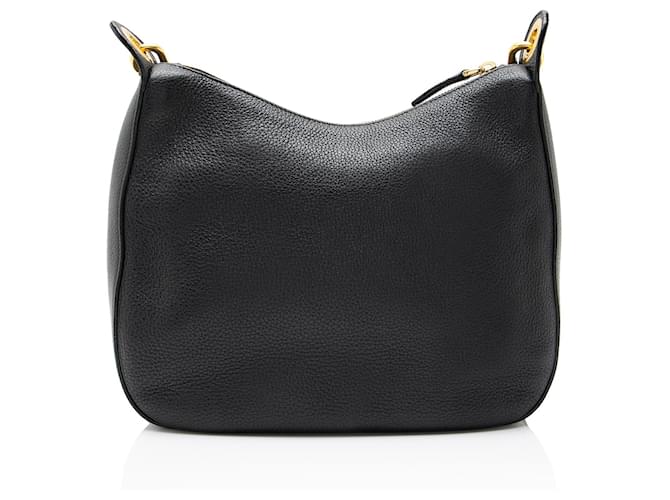 Prada Vitello Phenix Small Messenger Nero - vista 3