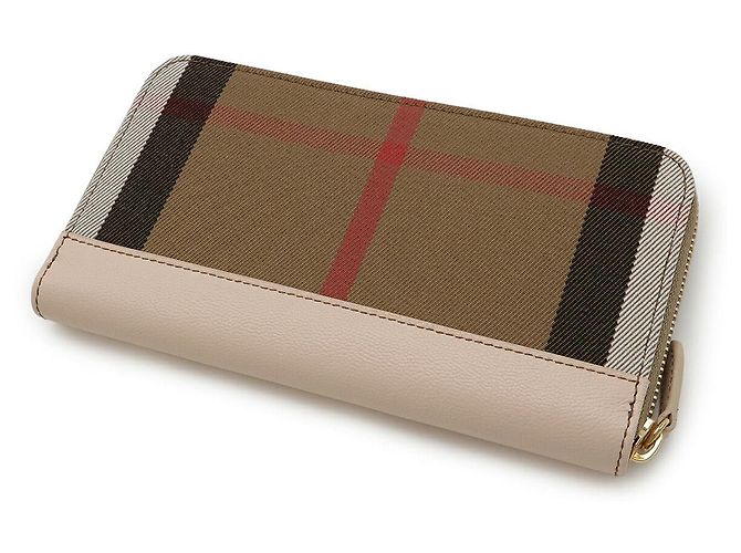 Burberry Portafoglio lungo House Check con chiusura a zip Multicolore - vista 2