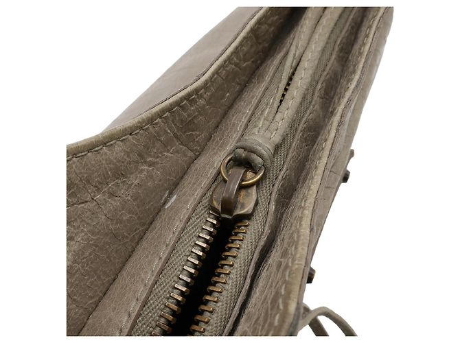Borsa a tracolla Balenciaga The Hip Marrone Beige - vista 4