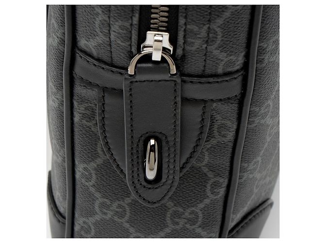 Borsetta Gucci GG Supreme Emblem Nero - vista 10