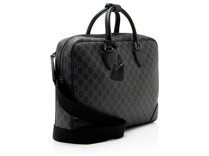 Borsetta Gucci GG Supreme Emblem Nero - vista 2