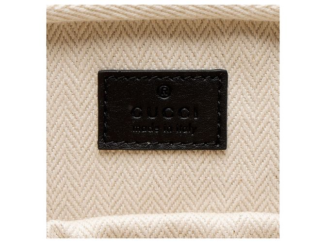 Borsetta Gucci GG Supreme Emblem Nero - vista 8