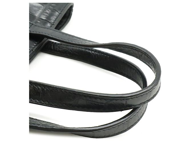 Saint Laurent Mini Bolsa de Compras Brinquedo Preto - vista 6
