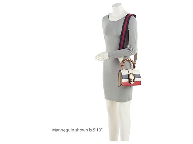 Gucci Mini Sac à Main Dionysus en Cuir avec Bambou Bleu - vue 5