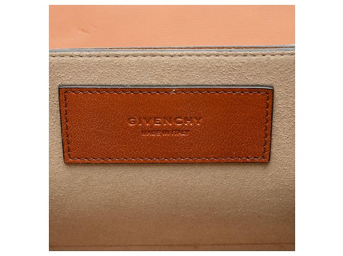 Borsa a spalla piccola GV3 Givenchy in pelle e camoscio Marrone - vista 8