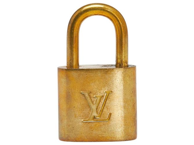 Louis Vuitton Cadena Vorhängeschloss und Schlüssel-Set Golden Metallisch - Ansicht 2