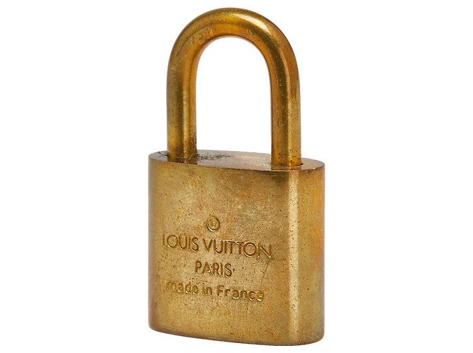 Louis Vuitton Cadena Vorhängeschloss und Schlüssel-Set Golden Metallisch - Ansicht 3