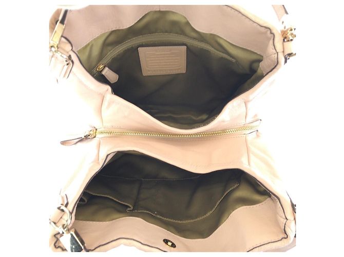 Borsa tote a spalla COACH Madison Geyssard Twist in pelle Rosa - vista 9