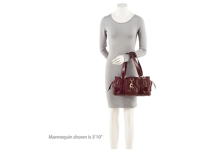 Chloé Borsa Satchel Chloe Kerala 25 in pelle di vitello Marrone - vista 5
