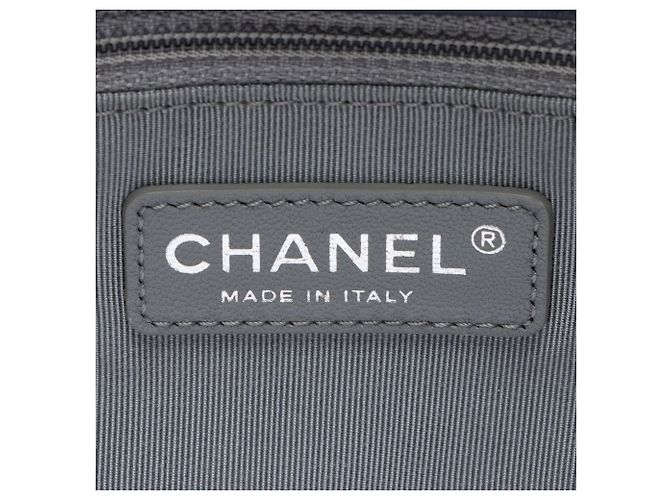Gabrielle Chanel Coco Pleats Tote aus Kalbsleder Blau - Ansicht 8