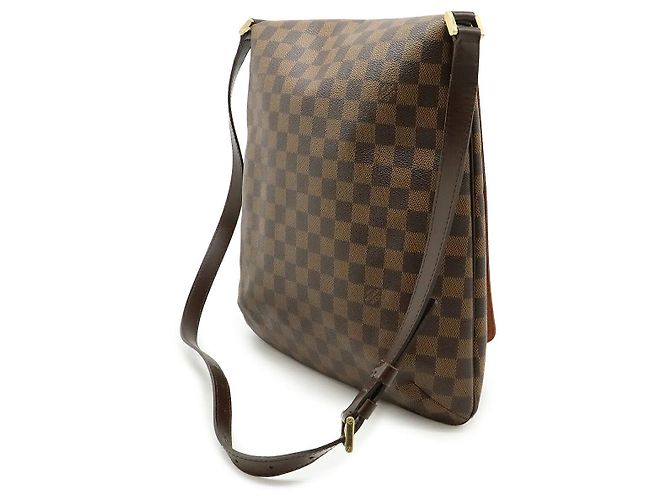Borsa a tracolla Louis Vuitton Damier Musette Marrone - vista 2
