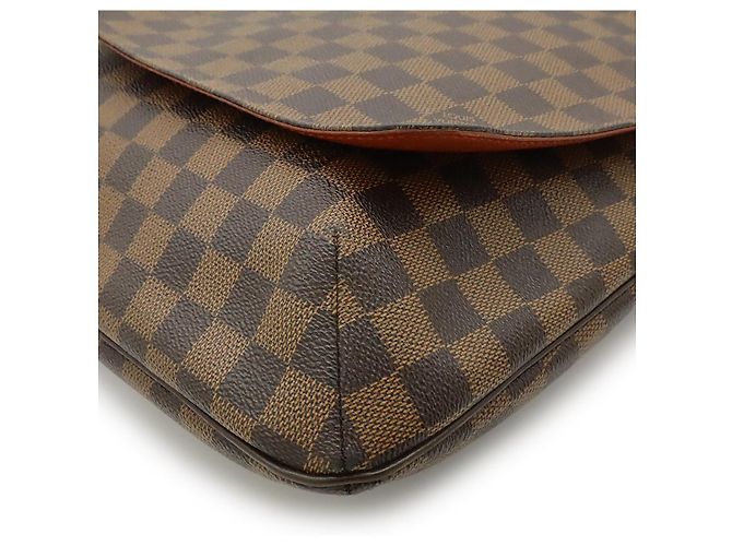 Borsa a tracolla Louis Vuitton Damier Musette Marrone - vista 3