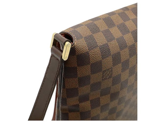 Borsa a tracolla Louis Vuitton Damier Musette Marrone - vista 4