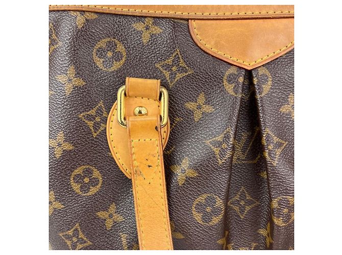 Borsa a mano e a tracolla Louis Vuitton Palermo PM Monogram Marrone - vista 8