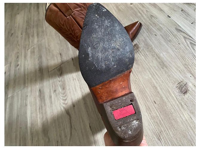 Autre Marque Botas Western de Cuero Marrón Castaño - vista 11